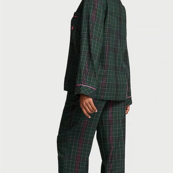 Victoria's Secret Green and Pink Plaid Pajama Set - Picture 3 of 6